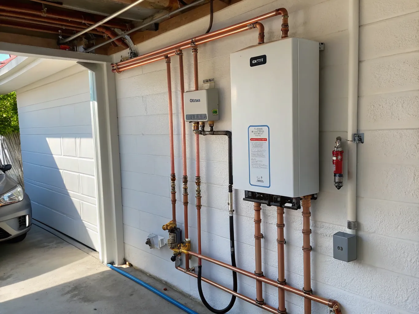 Tankless water heater install